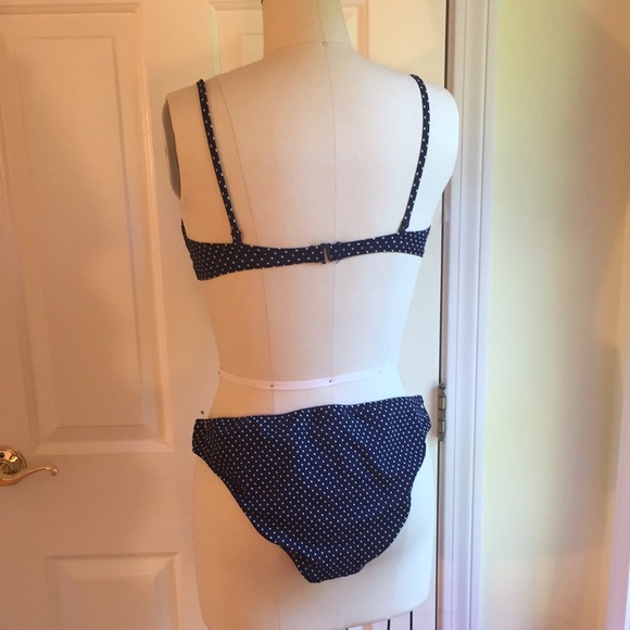 J. Crew navy polka dot bikini - Picture 2 of 9